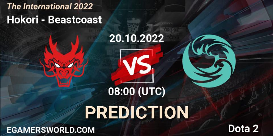 Hokori contre Beastcoast : prédiction de match. 20.10.22. Dota 2, The International 2022
