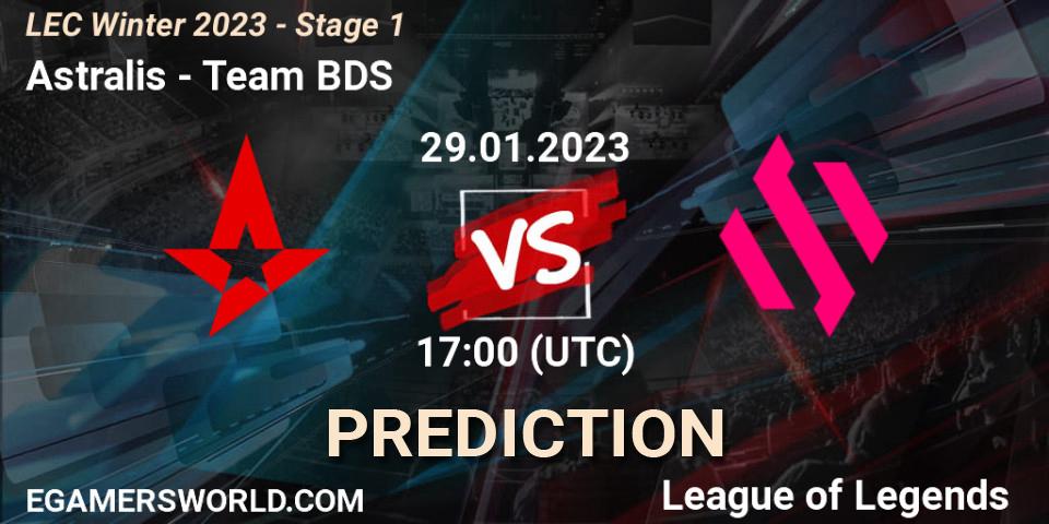 Astralis contre Team BDS : prédiction de match. 29.01.23. LoL, LEC Winter 2023 - Stage 1