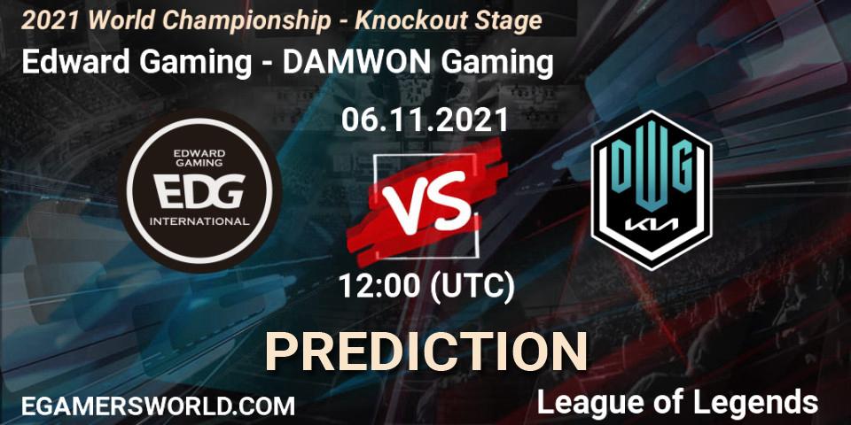 Edward Gaming contre DAMWON Gaming : prédiction de match. 06.11.21. LoL, 2021 World Championship - Knockout Stage