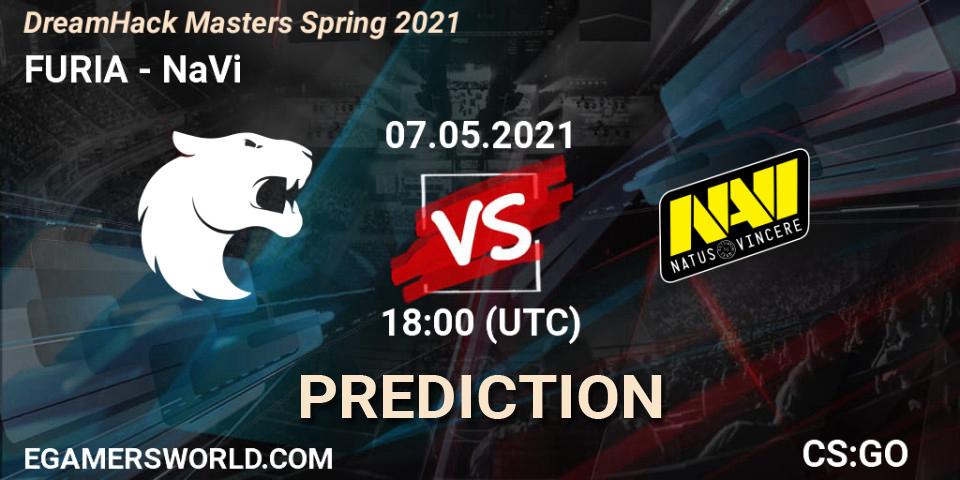 FURIA contre NaVi : prédiction de match. 07.05.2021 at 18:30. Counter-Strike (CS2), DreamHack Masters Spring 2021