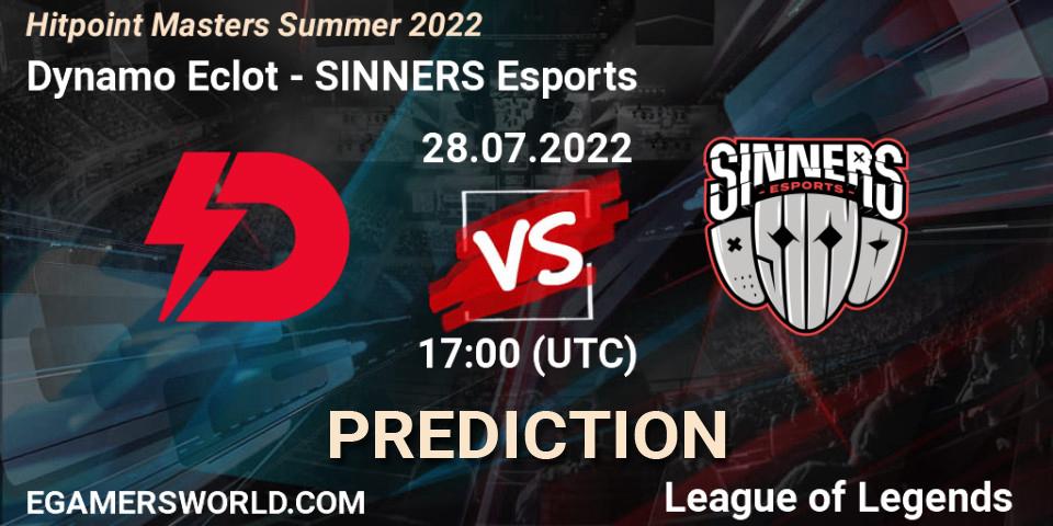 Dynamo Eclot contre SINNERS Esports : prédiction de match. 28.07.22. LoL, Hitpoint Masters Summer 2022