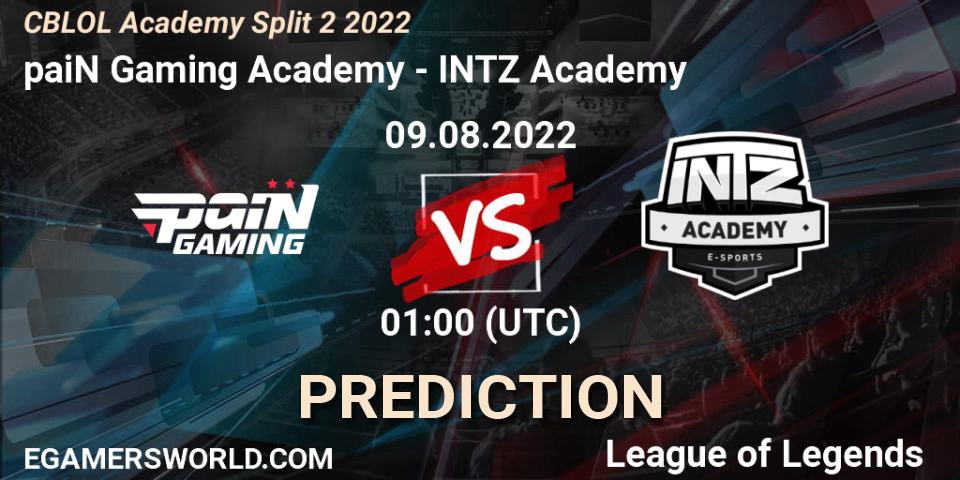 paiN Gaming Academy contre INTZ Academy : prédiction de match. 09.08.22. LoL, CBLOL Academy Split 2 2022