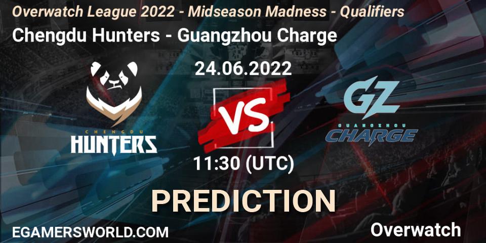 Chengdu Hunters contre Guangzhou Charge : prédiction de match. 01.07.2022 at 11:30. Overwatch, Overwatch League 2022 - Midseason Madness - Qualifiers