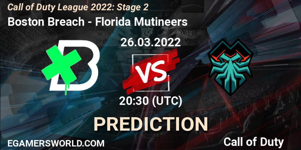 Boston Breach contre Florida Mutineers : prédiction de match. 26.03.22. Call of Duty, Call of Duty League 2022: Stage 2