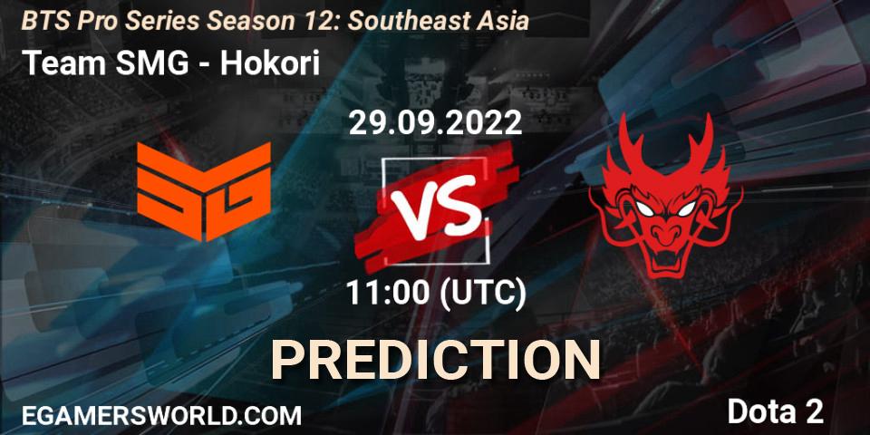Team SMG contre Hokori : prédiction de match. 29.09.22. Dota 2, BTS Pro Series Season 12: Southeast Asia