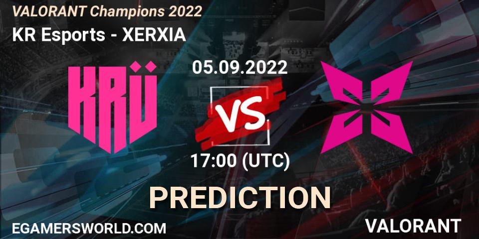 KRÜ Esports contre XERXIA : prédiction de match. 05.09.22. VALORANT, VALORANT Champions 2022