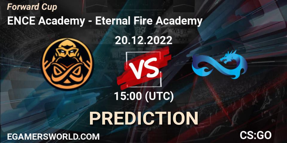 ENCE Academy contre Eternal Fire Academy : prédiction de match. 20.12.22. CS2 (CS:GO), Forward Cup