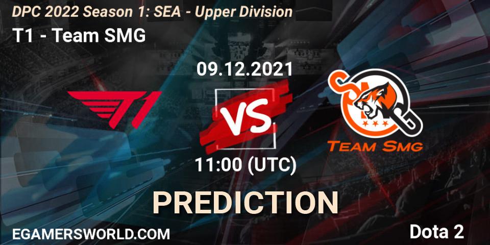 T1 contre Team SMG : prédiction de match. 09.12.2021 at 11:11. Dota 2, DPC 2022 Season 1: SEA - Upper Division