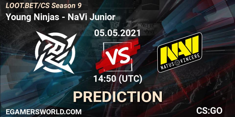 Young Ninjas contre NaVi Junior : prédiction de match. 05.05.2021 at 14:50. Counter-Strike (CS2), LOOT.BET/CS Season 9