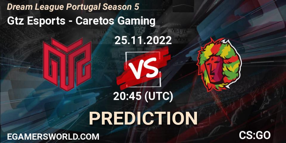GTZ Bulls Esports contre Caretos Gaming : prédiction de match. 25.11.2022 at 20:45. Counter-Strike (CS2), Dream League Portugal Season 5