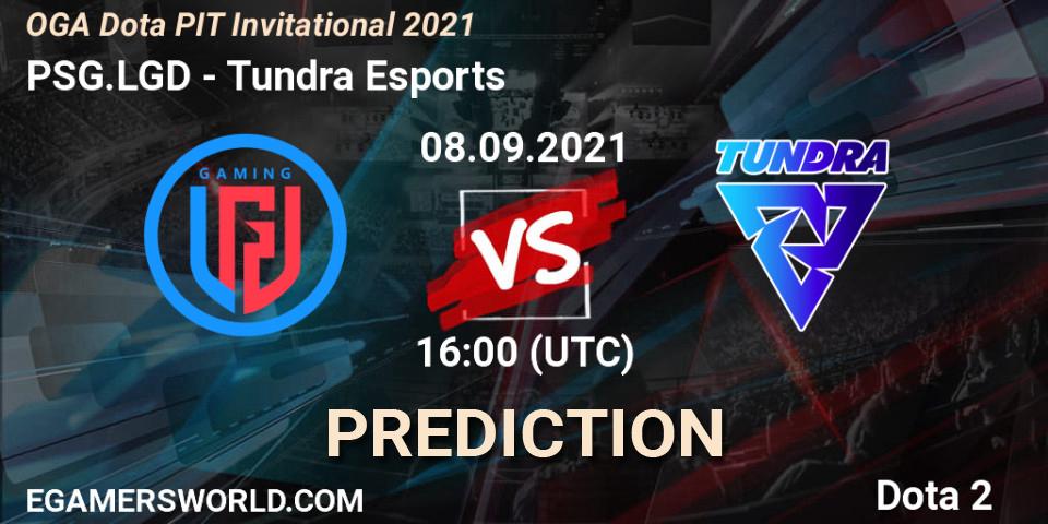 PSG.LGD contre Tundra Esports : prédiction de match. 08.09.21. Dota 2, OGA Dota PIT Invitational 2021