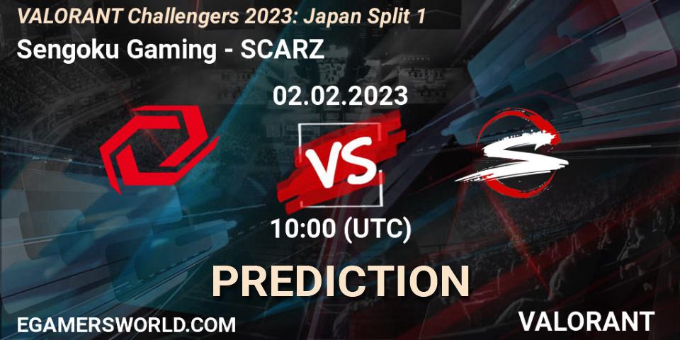 Sengoku Gaming contre SCARZ : prédiction de match. 02.02.23. VALORANT, VALORANT Challengers 2023: Japan Split 1