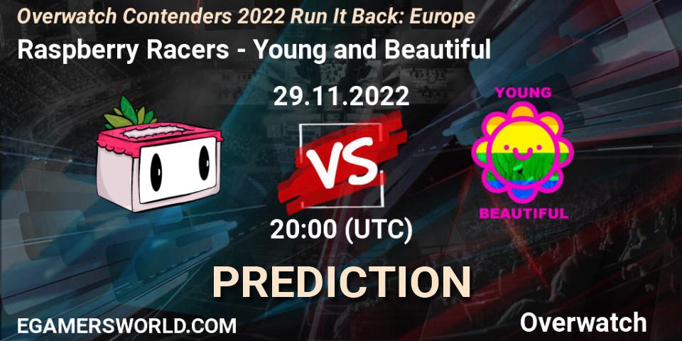Raspberry Racers contre Young and Beautiful : prédiction de match. 08.12.22. Overwatch, Overwatch Contenders 2022 Run It Back: Europe