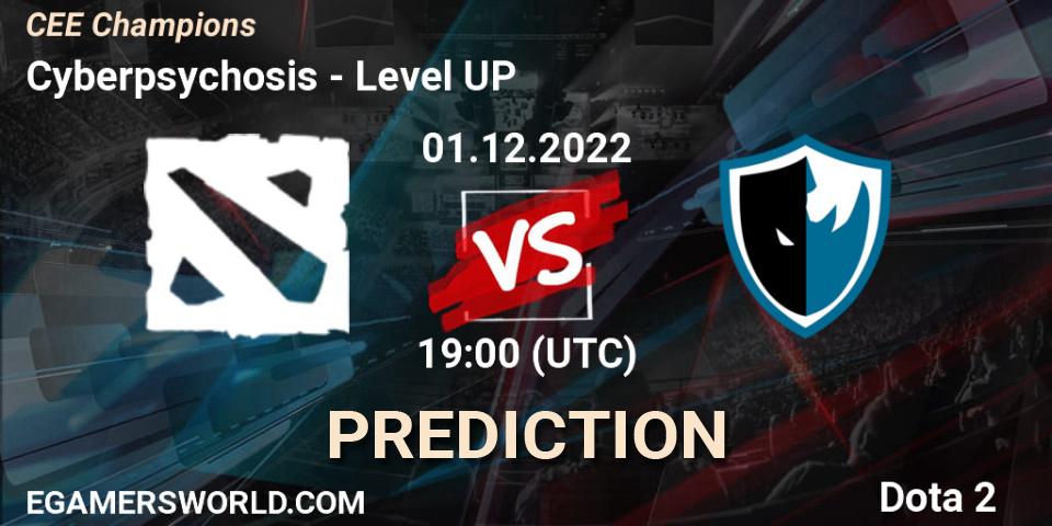 Cyberpsychosis contre Level UP : prédiction de match. 01.12.22. Dota 2, CEE Champions