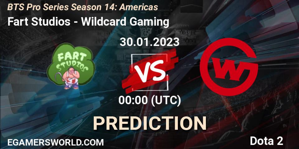 Fart Studios contre Wildcard Gaming : prédiction de match. 30.01.23. Dota 2, BTS Pro Series Season 14: Americas