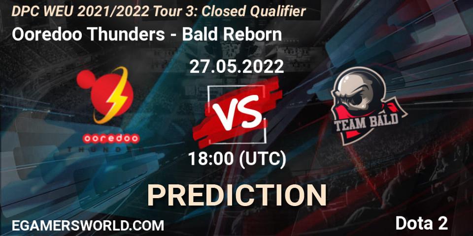 Ooredoo Thunders contre Bald Reborn : prédiction de match. 27.05.22. Dota 2, DPC WEU 2021/2022 Tour 3: Closed Qualifier