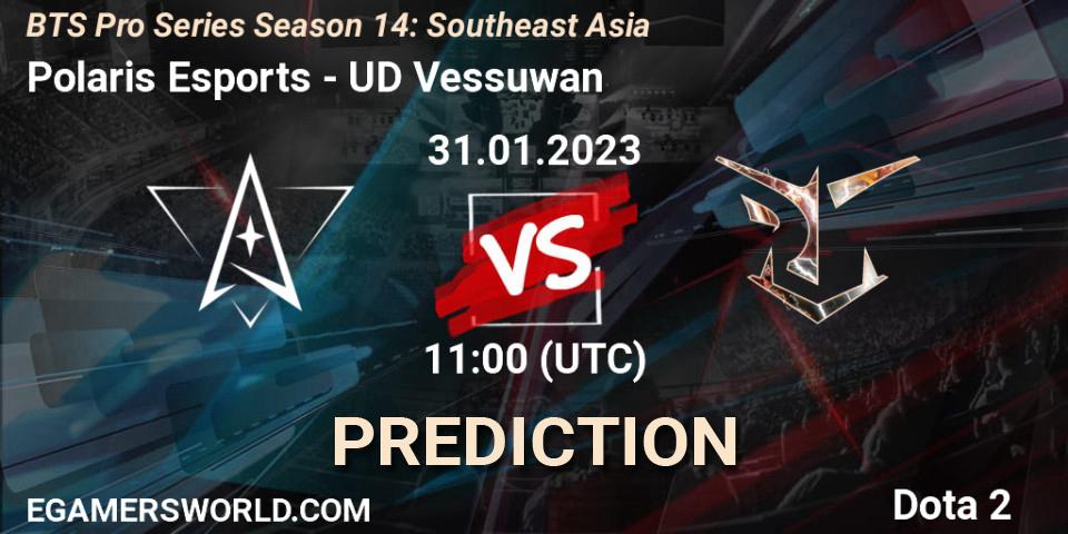 Polaris Esports contre UD Vessuwan : prédiction de match. 31.01.23. Dota 2, BTS Pro Series Season 14: Southeast Asia