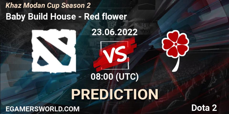 Baby Build House contre Red flower : prédiction de match. 23.06.2022 at 08:25. Dota 2, Khaz Modan Cup Season 2