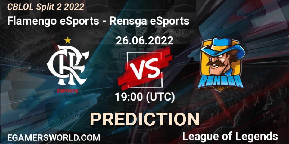 Flamengo eSports contre Rensga eSports : prédiction de match. 26.06.2022 at 20:30. LoL, CBLOL Split 2 2022