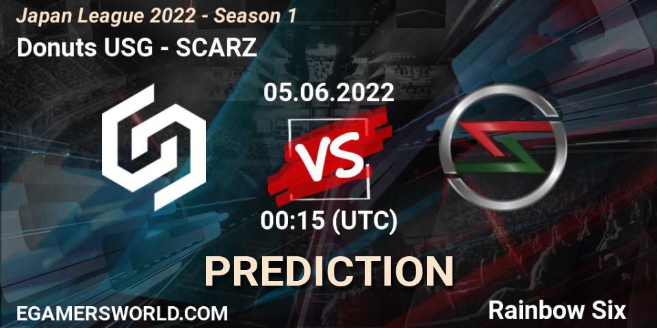 Donuts USG contre SCARZ : prédiction de match. 05.06.2022 at 00:15. Rainbow Six, Japan League 2022 - Season 1