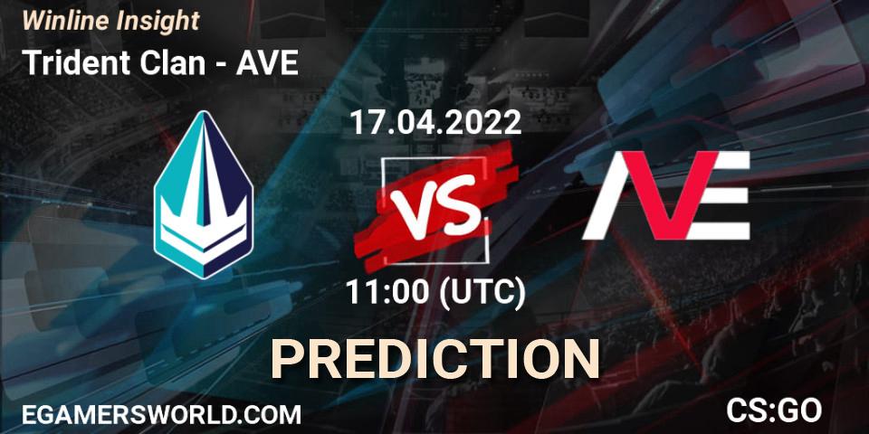 Trident Clan contre AVE : prédiction de match. 17.04.2022 at 11:00. Counter-Strike (CS2), Winline Insight