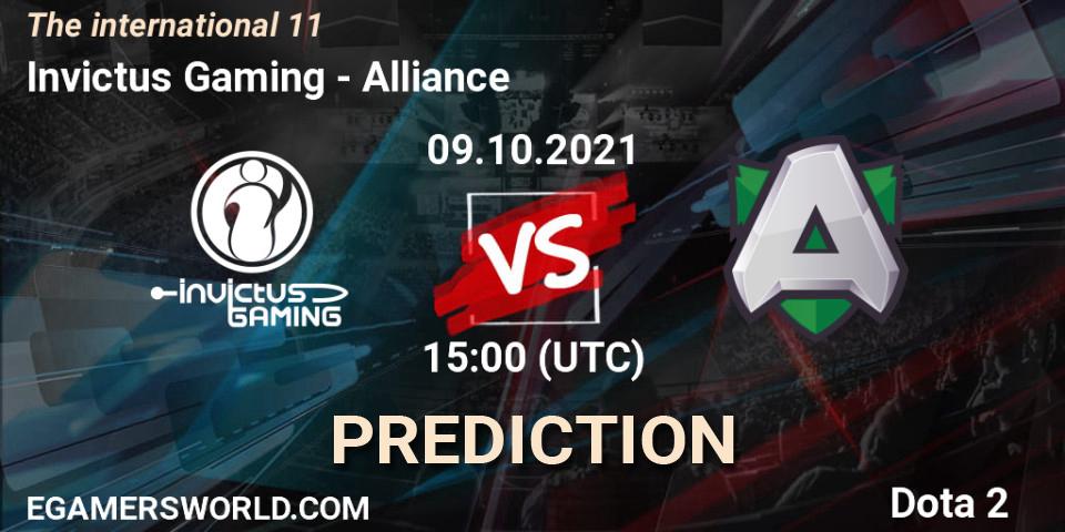 Invictus Gaming contre Alliance : prédiction de match. 09.10.2021 at 16:53. Dota 2, The Internationa 2021