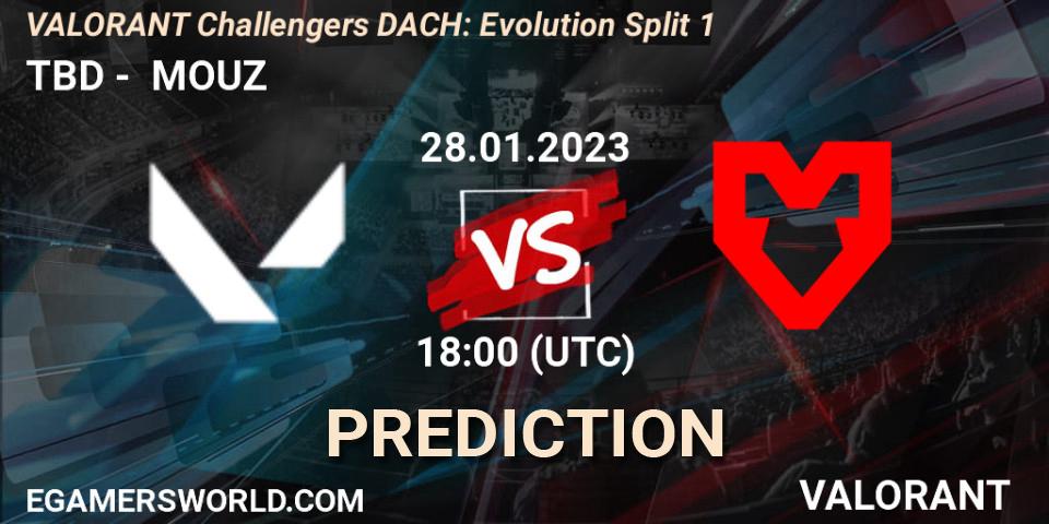 TBD contre MOUZ : prédiction de match. 28.01.23. VALORANT, VALORANT Challengers 2023 DACH: Evolution Split 1
