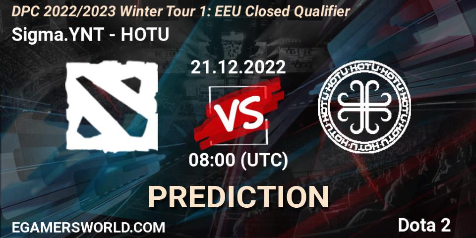 Sigma.YNT contre HOTU : prédiction de match. 21.12.2022 at 08:01. Dota 2, DPC 2022/2023 Winter Tour 1: EEU Closed Qualifier