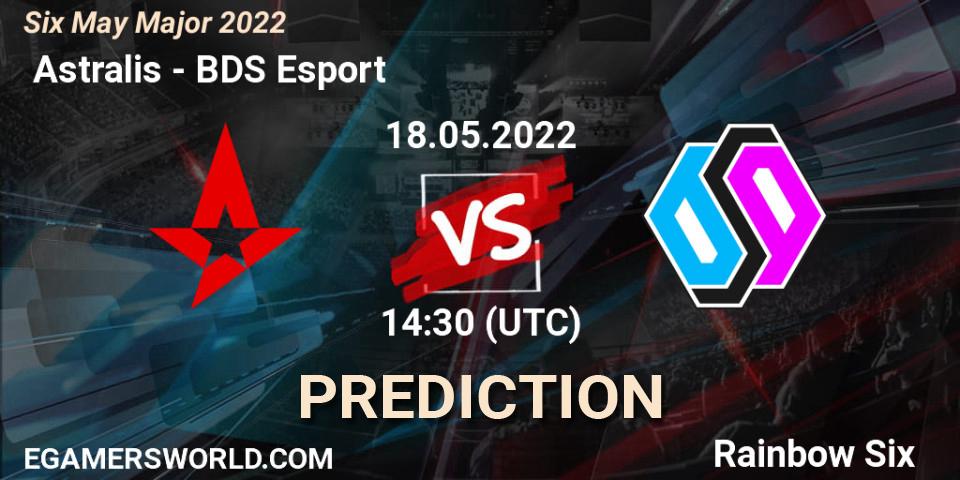  Astralis contre BDS Esport : prédiction de match. 18.05.2022 at 14:30. Rainbow Six, Six Charlotte Major 2022
