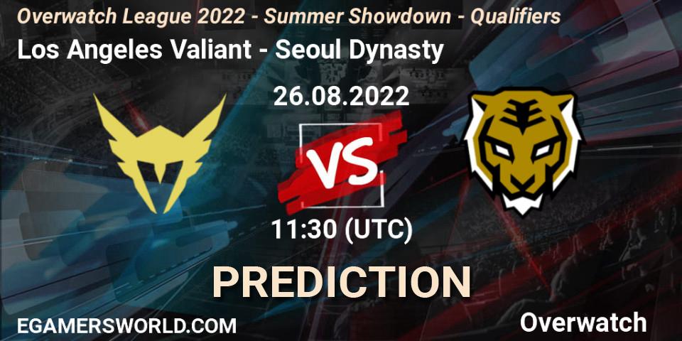 Los Angeles Valiant contre Seoul Dynasty : prédiction de match. 26.08.22. Overwatch, Overwatch League 2022 - Summer Showdown - Qualifiers