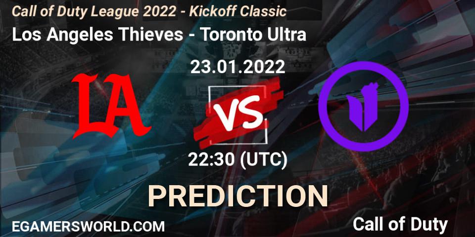 Los Angeles Thieves contre Toronto Ultra : prédiction de match. 23.01.22. Call of Duty, Call of Duty League 2022 - Kickoff Classic