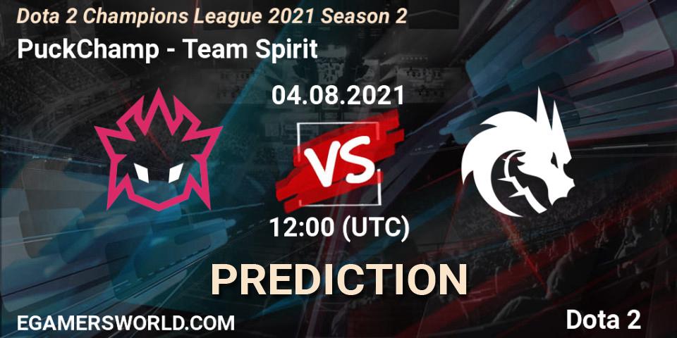PuckChamp contre Team Spirit : prédiction de match. 04.08.2021 at 12:29. Dota 2, Dota 2 Champions League 2021 Season 2