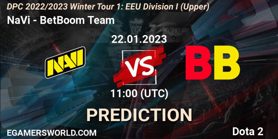 NaVi contre BetBoom Team : prédiction de match. 22.01.2023 at 11:03. Dota 2, DPC 2022/2023 Winter Tour 1: EEU Division I (Upper)