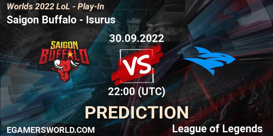 Saigon Buffalo contre Isurus : prédiction de match. 30.09.22. LoL, Worlds 2022 LoL - Play-In