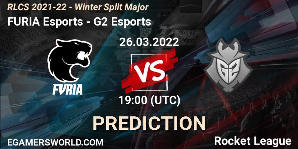 FURIA Esports contre G2 Esports : prédiction de match. 26.03.2022 at 19:00. Rocket League, RLCS 2021-22 - Winter Split Major