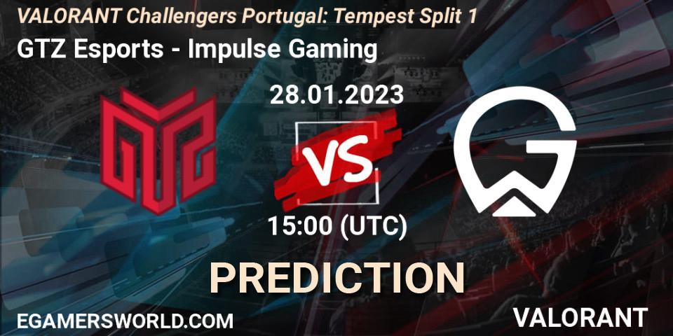 GTZ Esports contre Impulse Gaming : prédiction de match. 28.01.23. VALORANT, VALORANT Challengers 2023 Portugal: Tempest Split 1