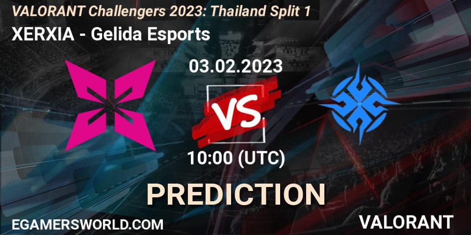 XERXIA contre Gelida Esports : prédiction de match. 03.02.23. VALORANT, VALORANT Challengers 2023: Thailand Split 1