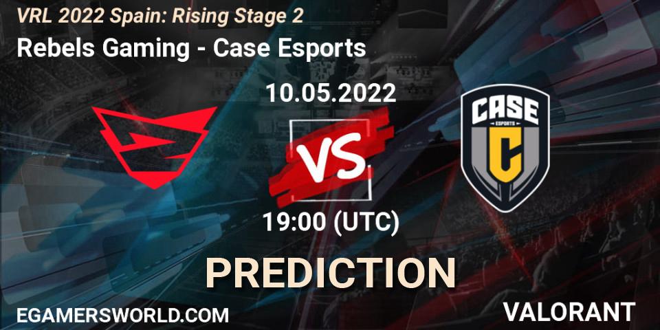 Rebels Gaming contre Case Esports : prédiction de match. 10.05.2022 at 20:10. VALORANT, VRL 2022 Spain: Rising Stage 2