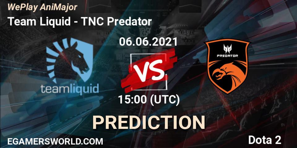 Team Liquid contre TNC Predator : prédiction de match. 06.06.21. Dota 2, WePlay AniMajor 2021