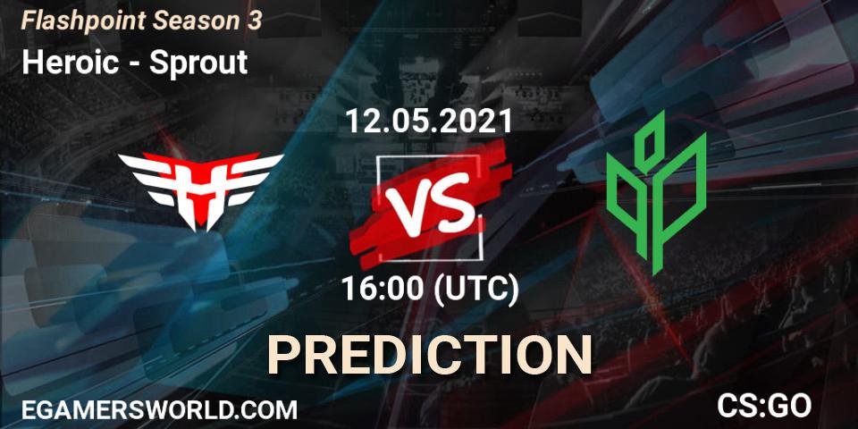 Heroic contre Sprout : prédiction de match. 12.05.2021 at 16:05. Counter-Strike (CS2), Flashpoint Season 3