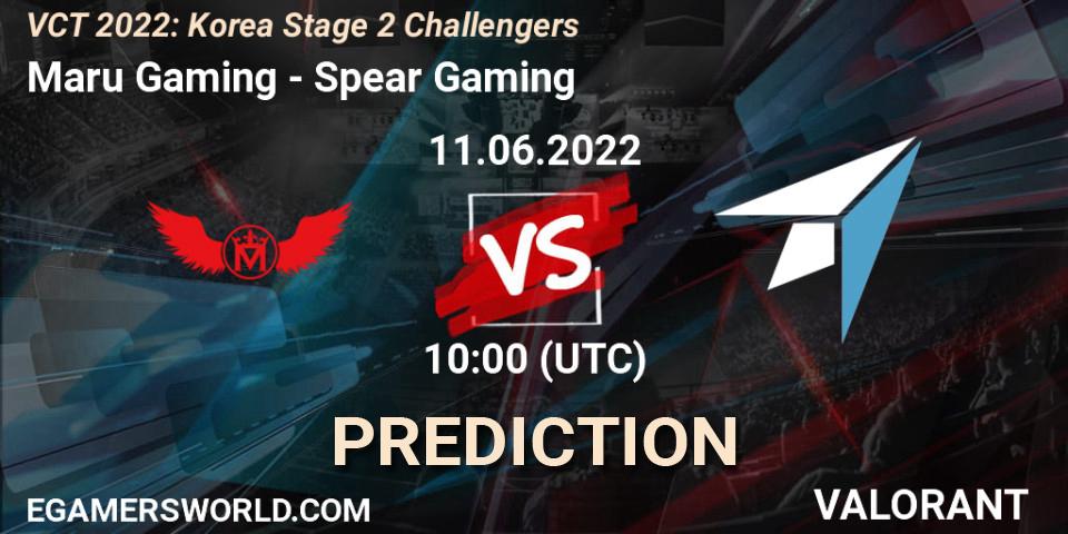 Maru Gaming contre Spear Gaming : prédiction de match. 11.06.2022 at 10:30. VALORANT, VCT 2022: Korea Stage 2 Challengers