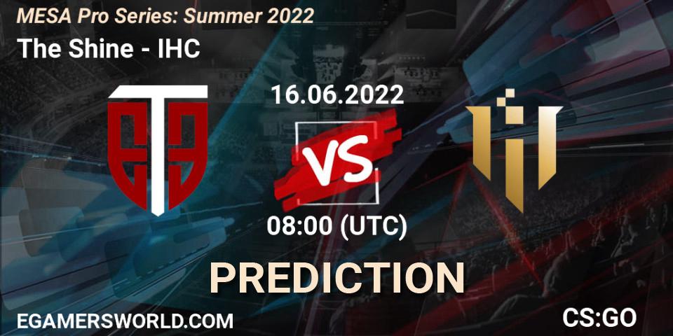 Aravt contre IHC : prédiction de match. 16.06.2022 at 08:00. Counter-Strike (CS2), MESA Pro Series: Summer 2022