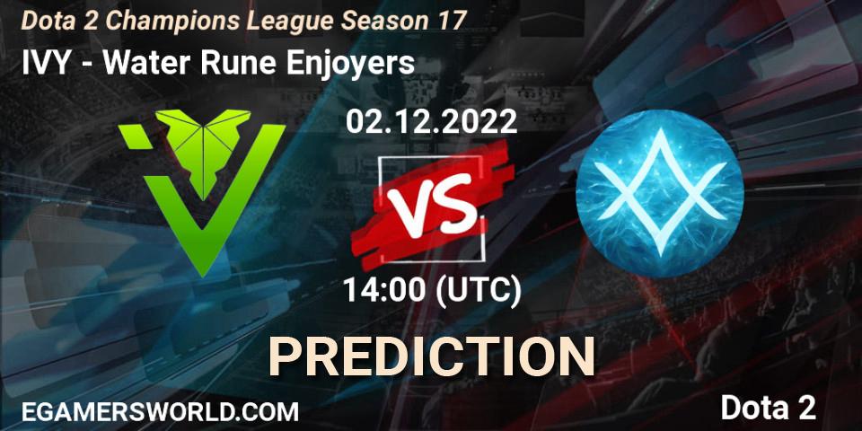IVY contre GameAcces : prédiction de match. 02.12.22. Dota 2, Dota 2 Champions League Season 17