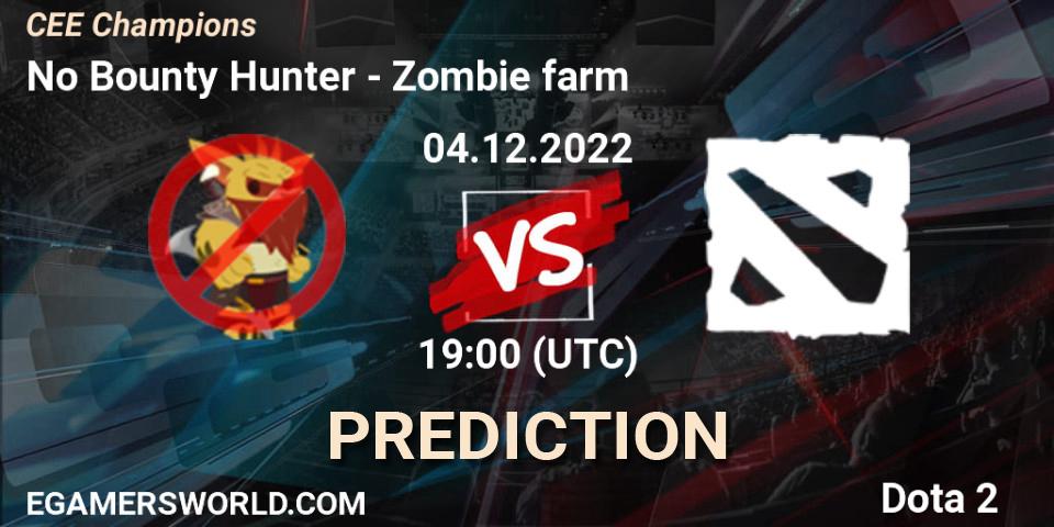No Bounty Hunter contre Zombie farm : prédiction de match. 04.12.2022 at 19:00. Dota 2, CEE Champions