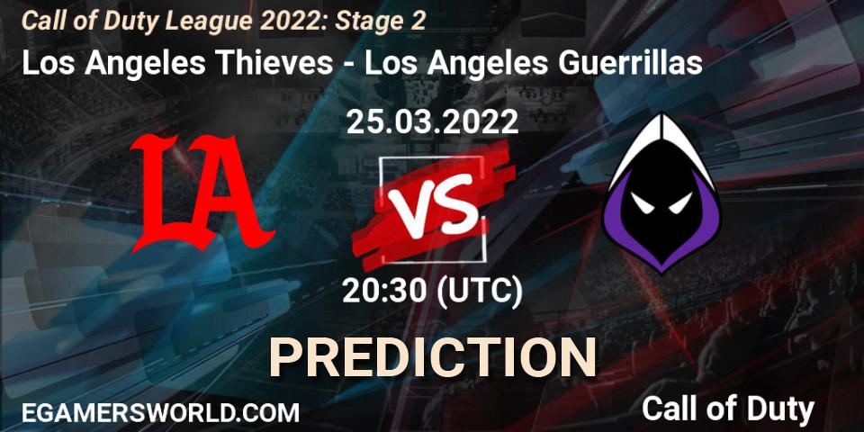 Los Angeles Thieves contre Los Angeles Guerrillas : prédiction de match. 25.03.22. Call of Duty, Call of Duty League 2022: Stage 2