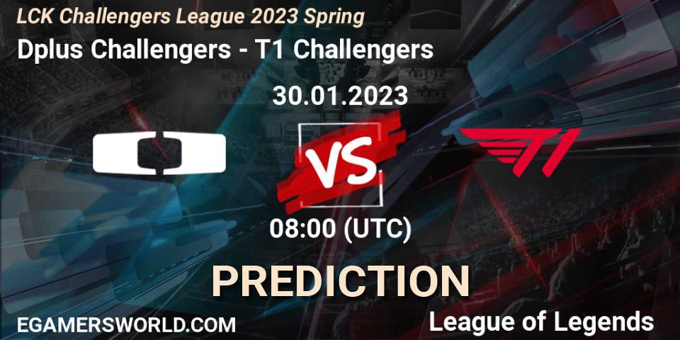 Dplus Challengers contre T1 Challengers : prédiction de match. 30.01.23. LoL, LCK Challengers League 2023 Spring