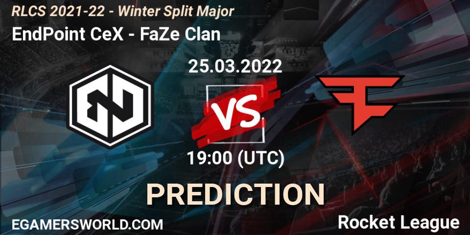 EndPoint CeX contre FaZe Clan : prédiction de match. 25.03.22. Rocket League, RLCS 2021-22 - Winter Split Major