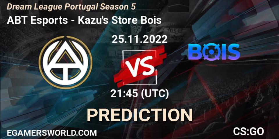 ABT Esports contre Kazu's Store Bois : prédiction de match. 25.11.22. CS2 (CS:GO), Dream League Portugal Season 5