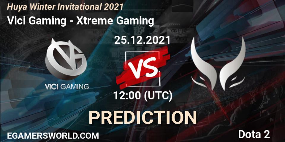 Vici Gaming contre Xtreme Gaming : prédiction de match. 25.12.2021 at 12:49. Dota 2, Huya Winter Invitational 2021