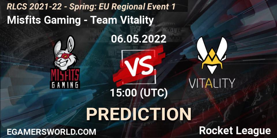 Misfits Gaming contre Team Vitality : prédiction de match. 06.05.22. Rocket League, RLCS 2021-22 - Spring: EU Regional Event 1